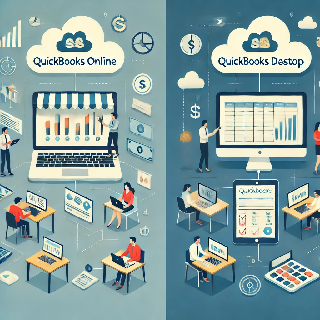 QuickBooks Online vs. QuickBooks Desktop : Choosing the Right Accounting Software for Your Business